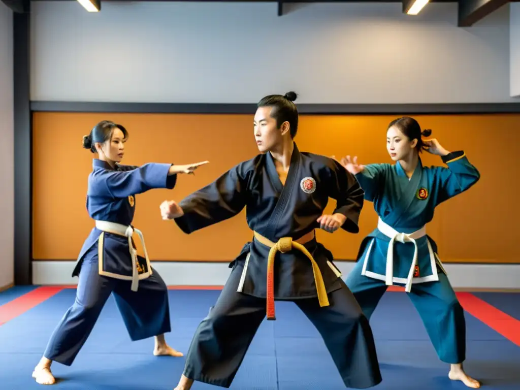 Actores de Hollywood entrenan Hapkido con maestro, reflejando intensidad y dedicación