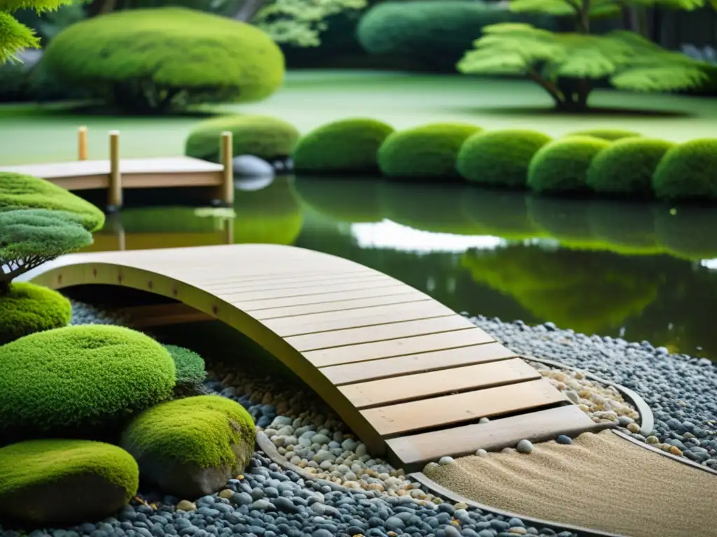 Jardín Zen de alta gama con estética serena y equilibrio natural