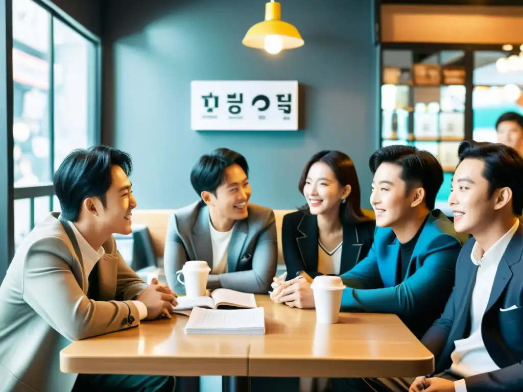 Un animado encuentro en un café de Seúl entre actores de Kdramas y artistas de Kpop, resalta la importancia de los KDramas en el KPop