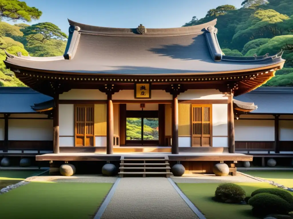 Arquitectura tradicional de un Templo Zen, abrazado por la serenidad natural