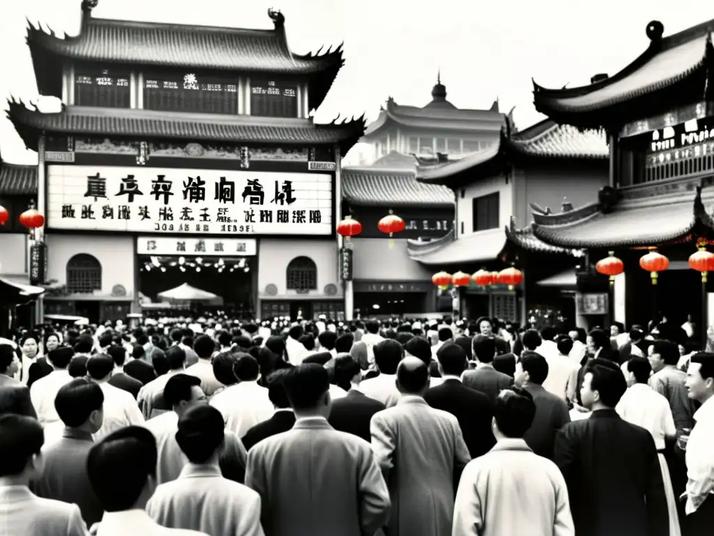 Un bullicioso día en la antigua Shanghai, con cineastas y actores en plena producción de cine asiático nominado a los Óscar