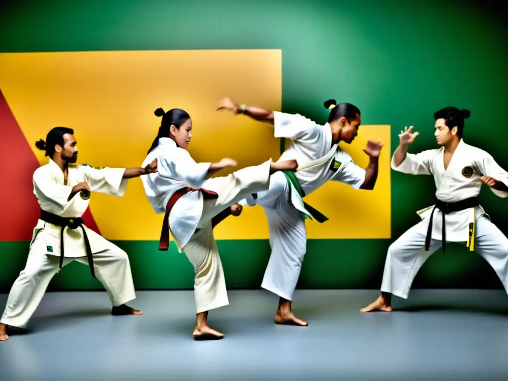 Capoeira y artes marciales asiáticas se fusionan en una vibrante danza