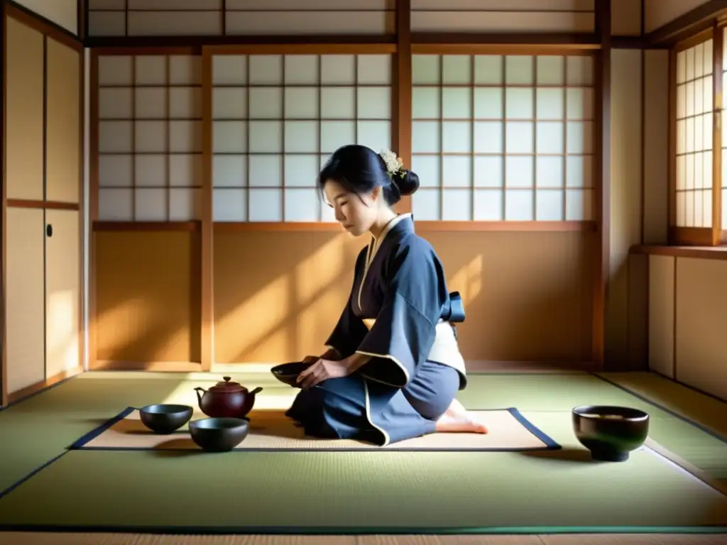 Una ceremonia del té japonesa captura la elegancia y serenidad de las historias no contadas samuráis Japón