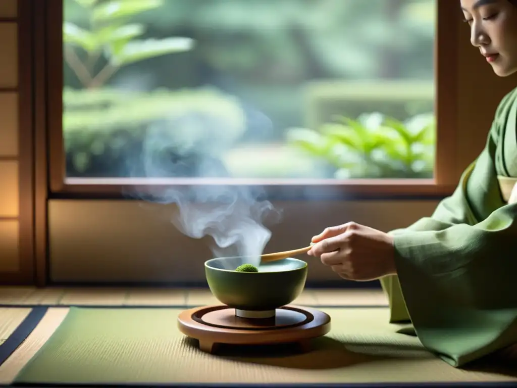 Una ceremonia japonesa del té matcha, que transmite calma y tradición