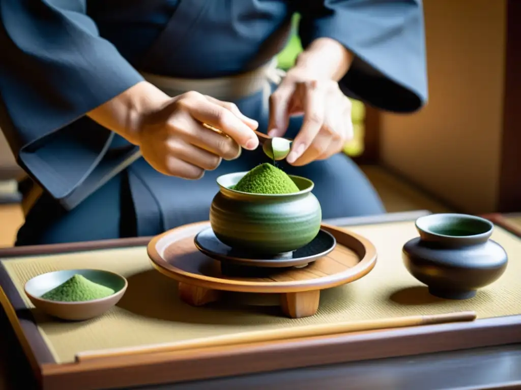 Una ceremonia del té japonesa en Kitcho Arashiyama, Kyoto