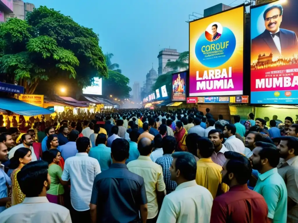 Colorido cine callejero en Mumbai, India