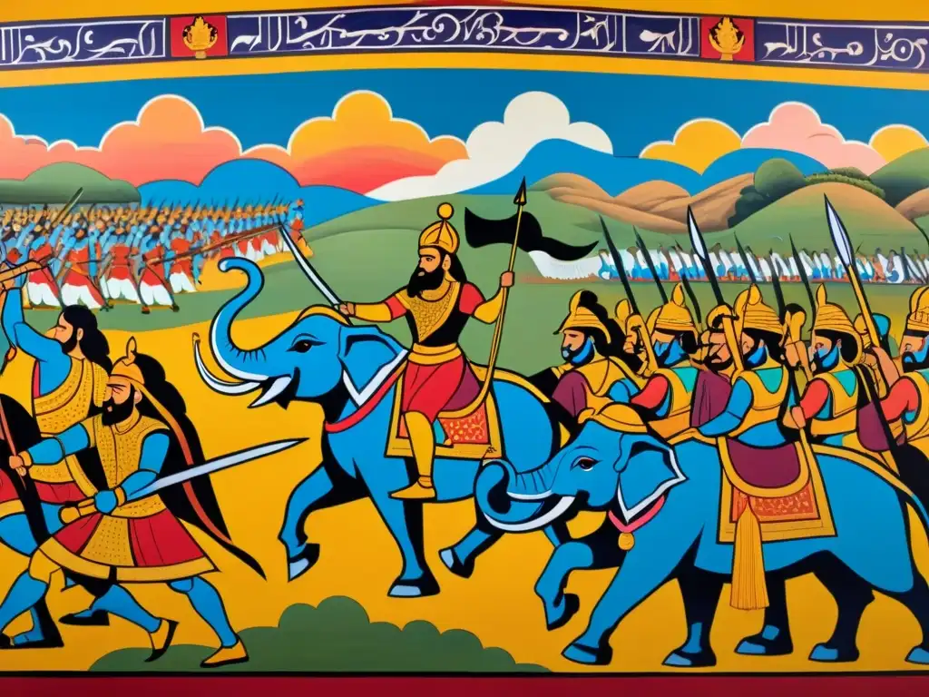 Colorido mural del Mahabharata retrata la intensidad de la batalla y lecciones de vida