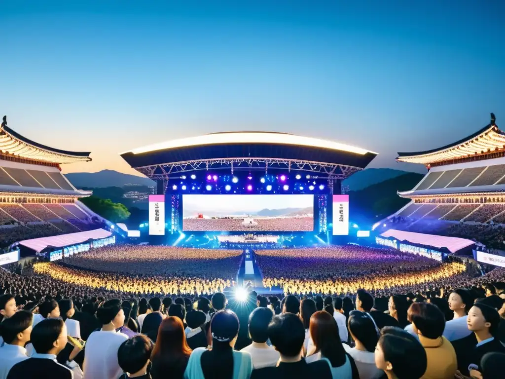 Concierto de KPop con energía vibrante y fusión de tradición y modernidad