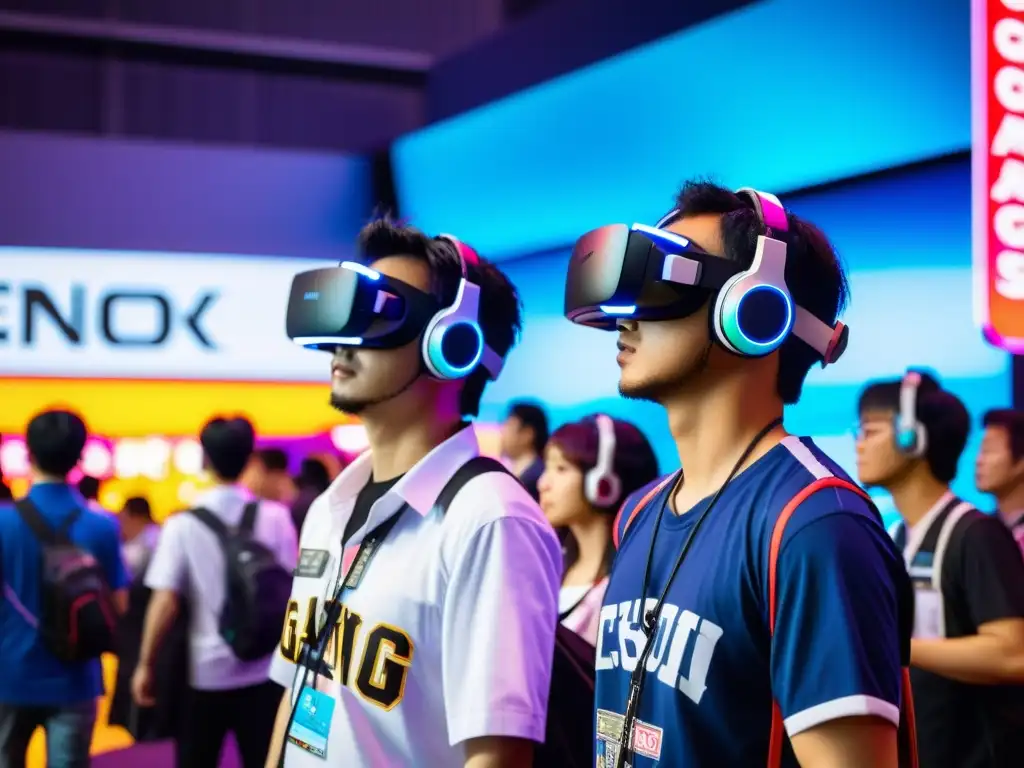 La convención de juegos en Tokio rebosa energía y emoción, con stands coloridos y la última tecnología