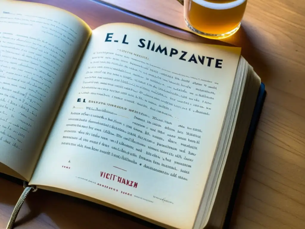 Una copia desgastada de 'El simpatizante' de Viet Thanh Nguyen, llena de anotaciones manuscritas y pasajes subrayados