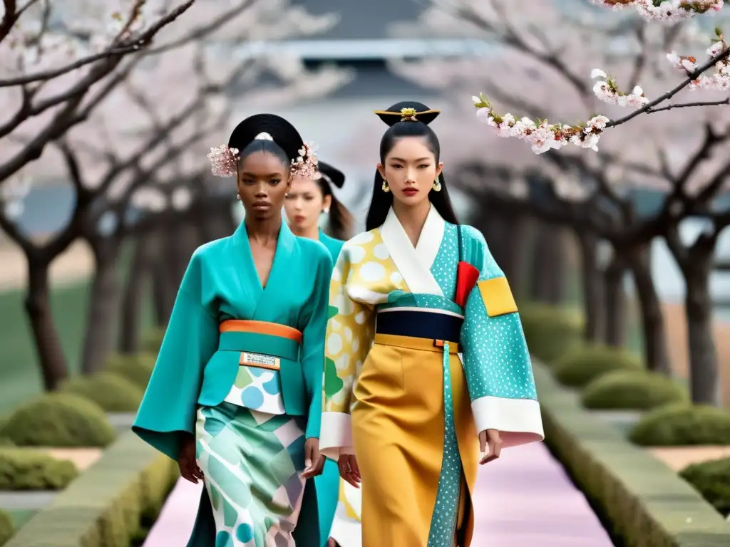 Desfile de moda: Fusión japonesa y vanguardia Desfile de moda con diseños innovadores inspirados en Japón, destacados en Japan Fashion Week