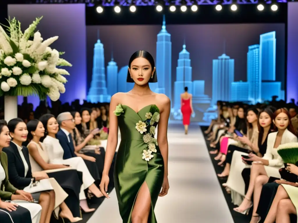 Desfile de moda de lujo en Asia: una fusión de elegancia tradicional y moderna innovación