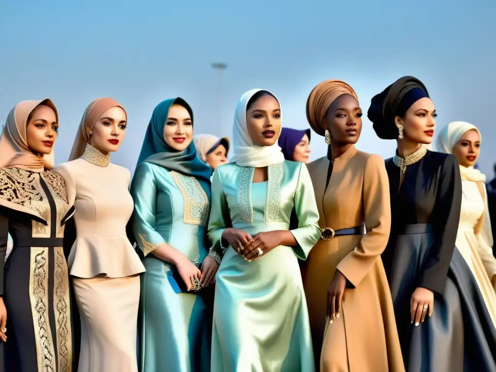 Un desfile de moda une la modestia del hijab con la elegancia del haute couture, creando una fusión impresionante de moda y modestia