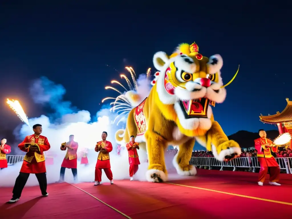 Deslumbrante danza del león en el Año Nuevo Chino, con significados ocultos del ritual ancestral y la vibrante celebración