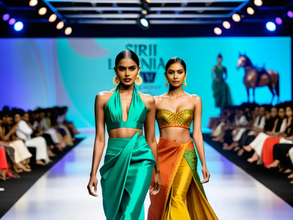 Deslumbrante desfile de moda en Sri Lanka, fusionando tradición y estilo contemporáneo en la Semana de la Moda