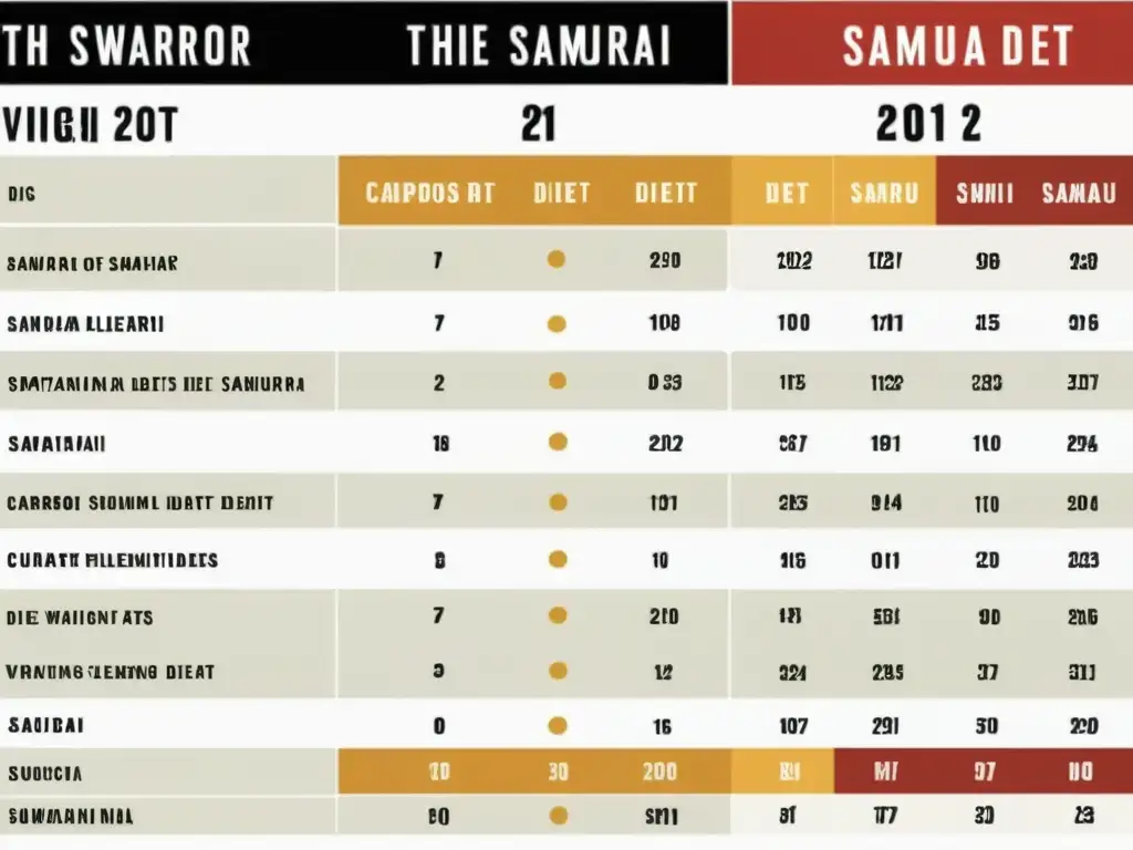 Comparación detallada de la alimentación y nutrición cultura samurai, espartana y vikinga