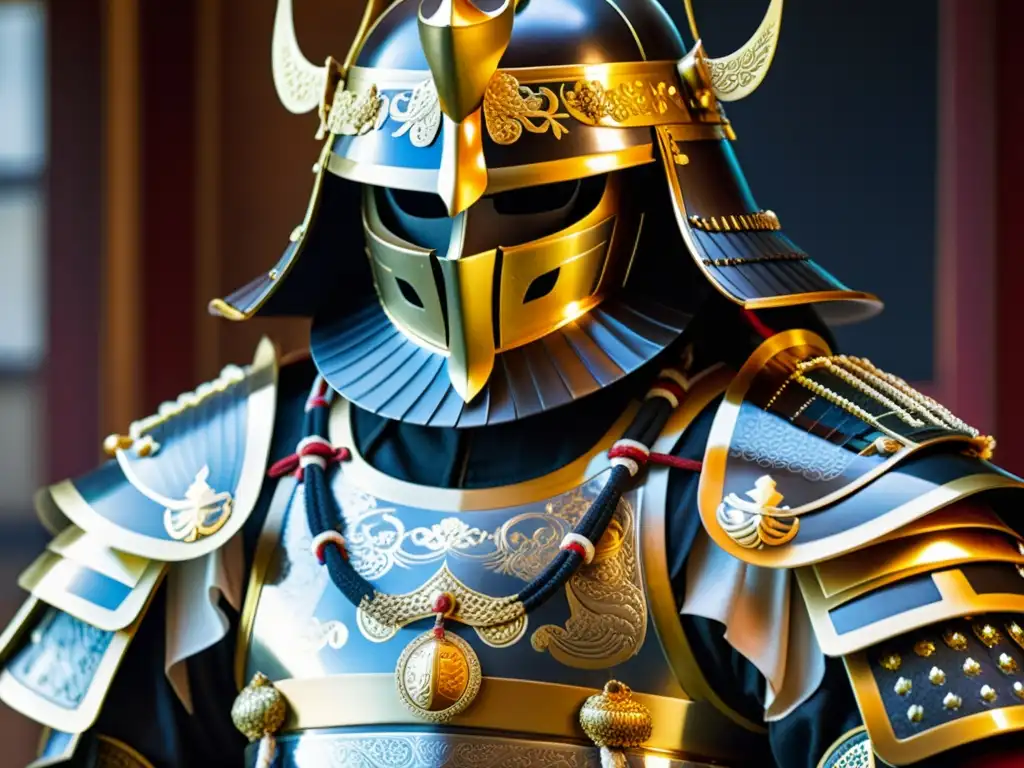 Detalle del impresionante y simbólico vestuario samurai, reflejando su significado y evolución histórica