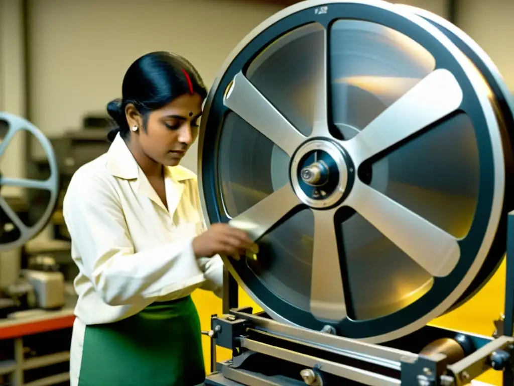 Restauración digital de cinta de cine clásico de la India, destacando la importancia de preservar el cine de la India en la Era Digital