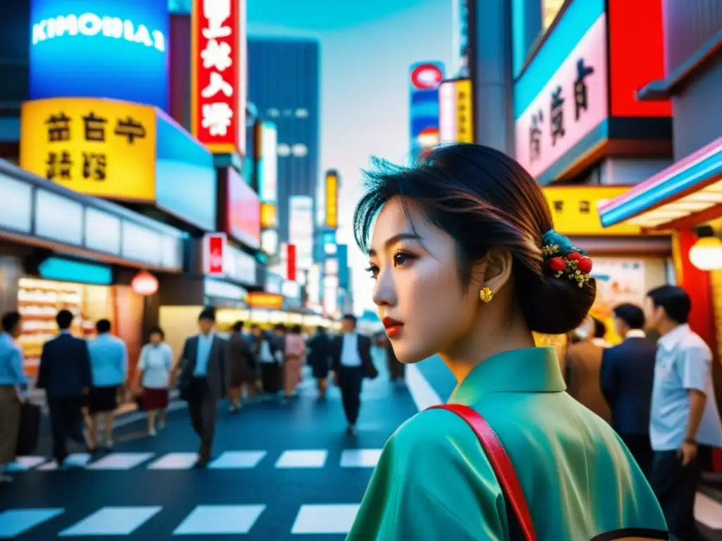 Un director japonés captura la belleza visual del cine asiático contemporáneo en una bulliciosa calle de Tokio, entre kimonos y neones