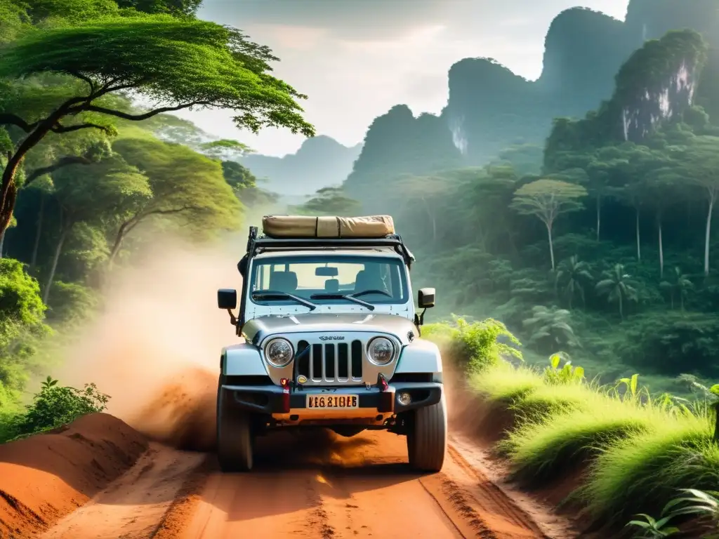 Un emocionante safari en jeep por Tailandia, explorando exuberante naturaleza y vida silvestre