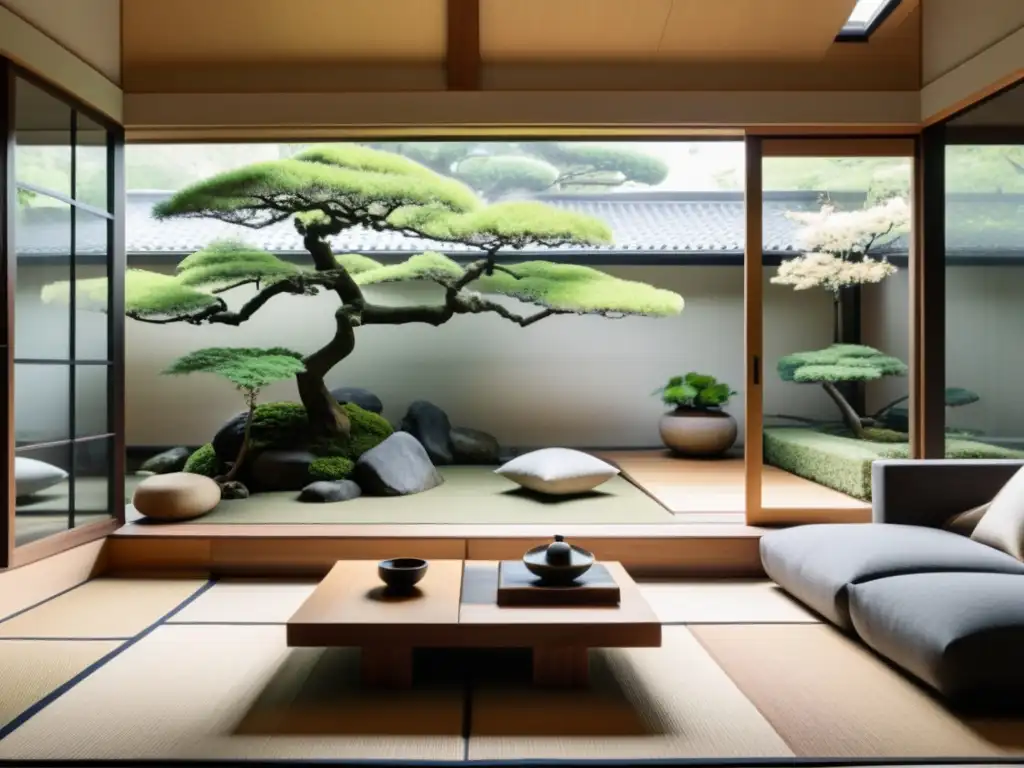 Espacio sereno con toques japoneses