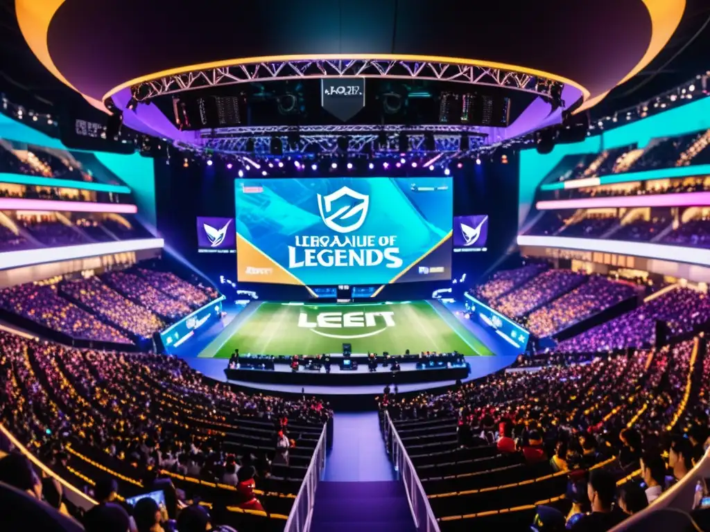 Estadio abarrotado en Asia para torneo de League of Legends, impacto cultural y emoción desbordante