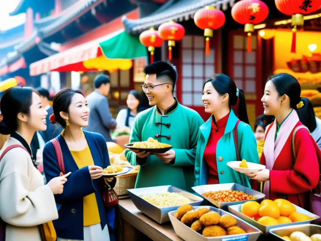 Estudiantes internacionales disfrutan de la vida en una universidad china, aprendiendo mandarín y explorando el bullicioso mercado local