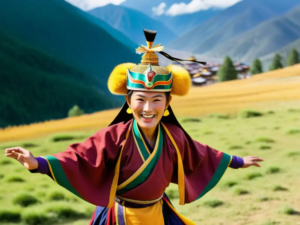 Experiencia cultural en Bhután: Festival tradicional con coloridos trajes, danzas de máscaras e impresionante paisaje montañoso del Himalaya