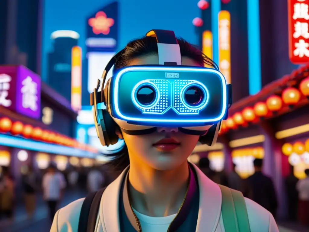 Una experiencia de realidad virtual con presencia de Asia en un mundo futurista y fascinante