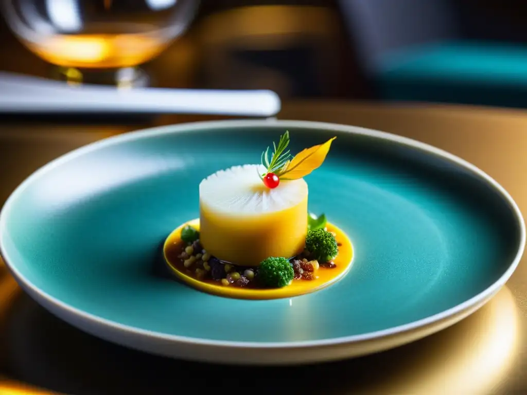 Experiencia cenar en un restaurante Estrella Michelin en Asia con un exquisito plato de alta cocina y ambiente sofisticado