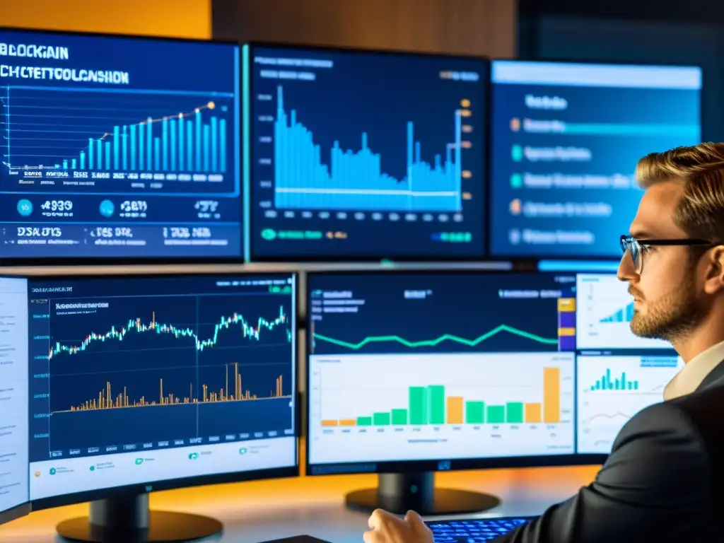 Expertos evaluando el verdadero valor de una criptomoneda, inmersos en la complejidad de su ecosistema