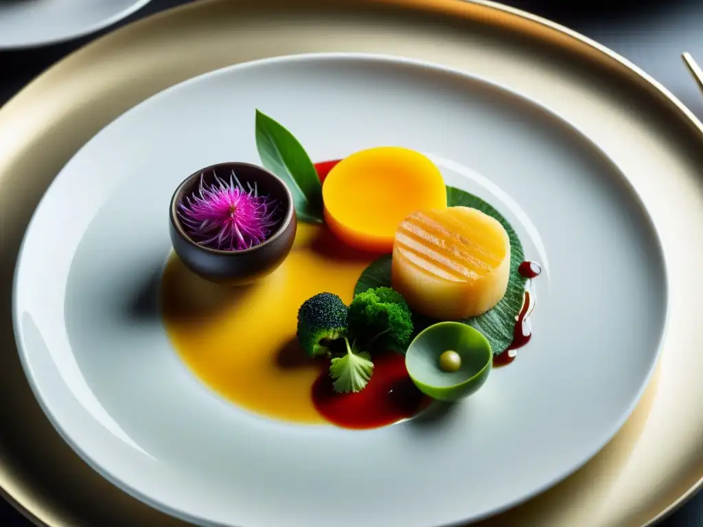 Exquisita experiencia gastronómica de lujo en Tokio: un festín multicolor en restaurante de estrella Michelin