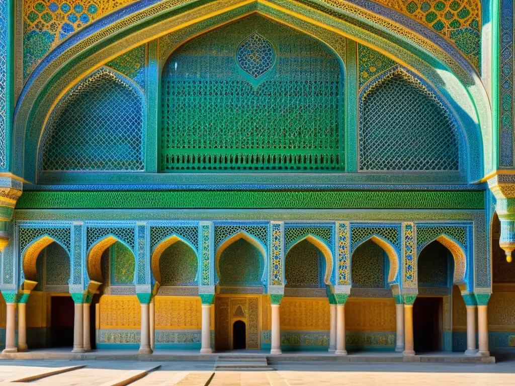 Explora la exuberante arquitectura de los Palacios y Yurtas de Lujo Uzbekistán en Samarcanda, con sus intrincados detalles y colores vibrantes