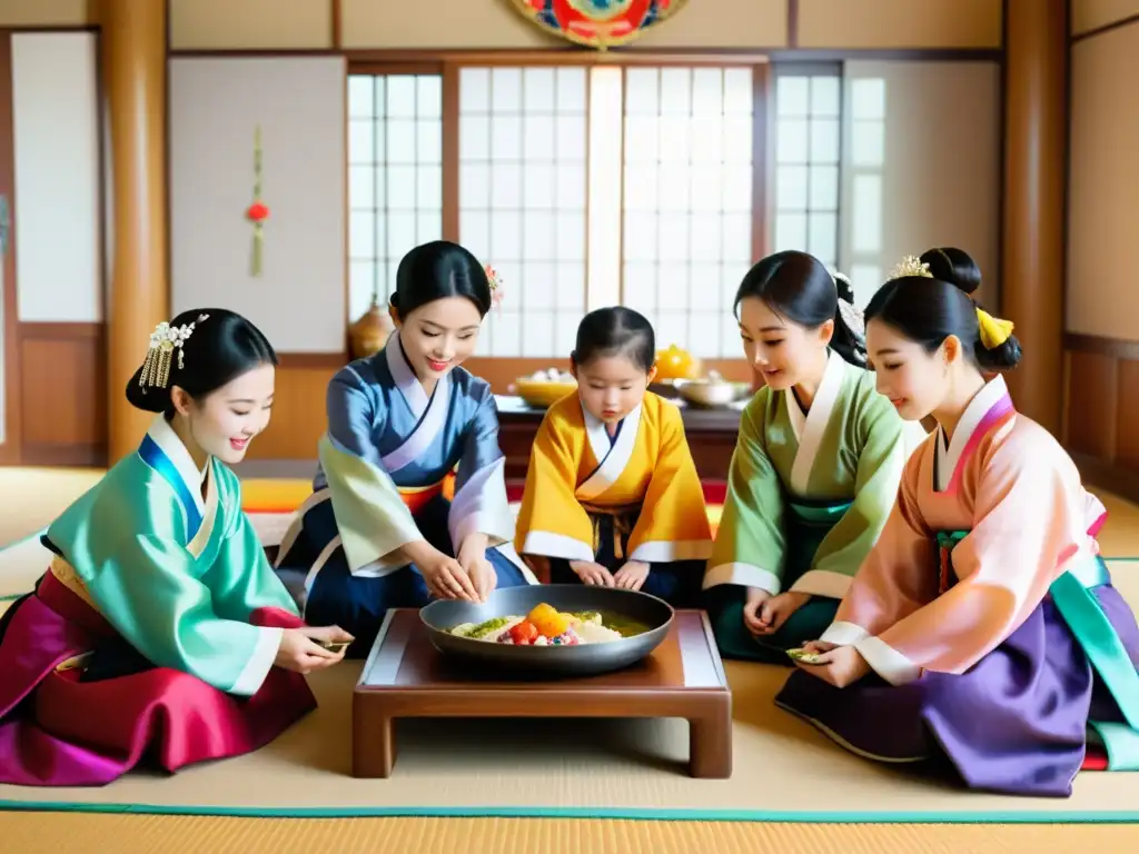 Una familia coreana celebra Seollal con una ceremonia tradicional llena de color y reverencia