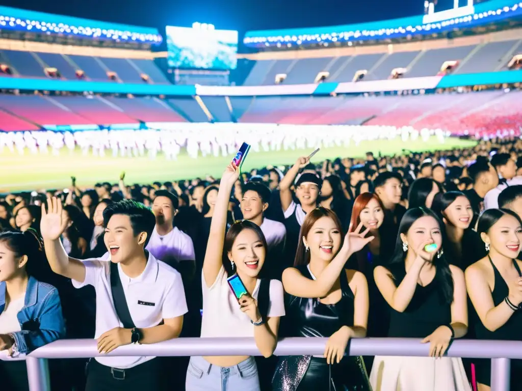 Fans latinos de KPop, llenos de emoción, esperando el concierto de su grupo favorito