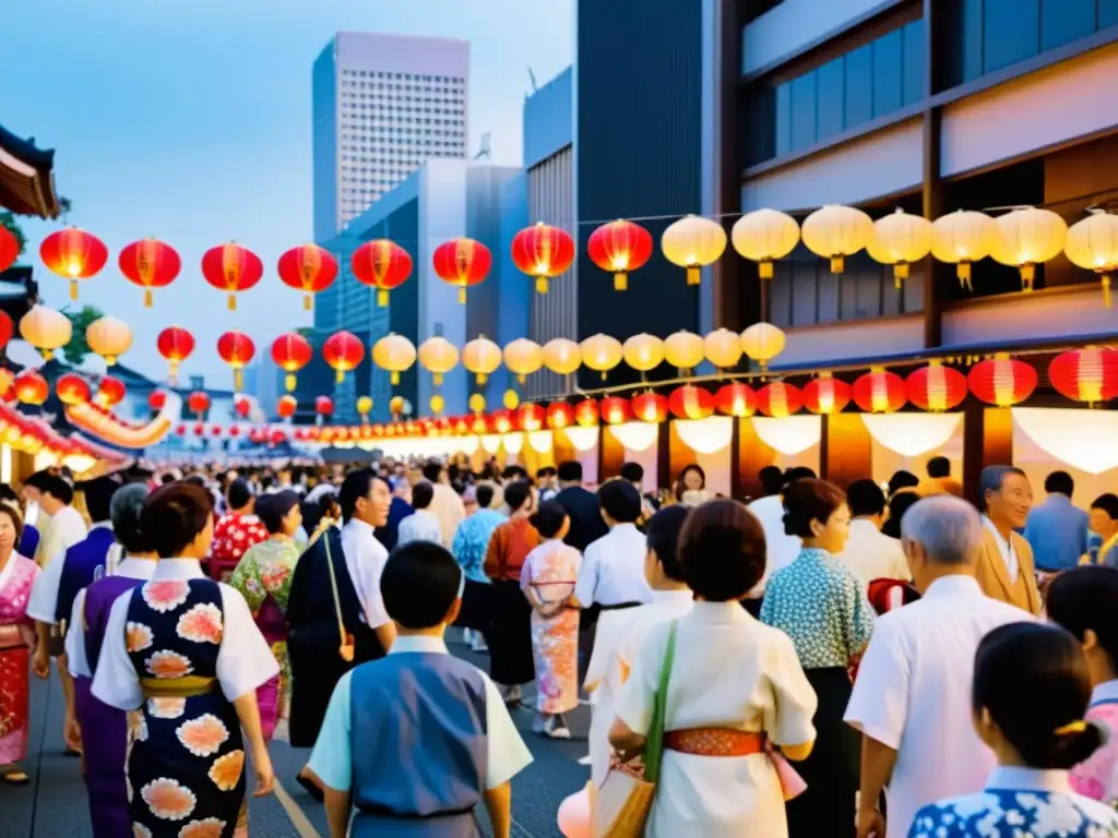 Festival Obon honrando ancestros Japón: Fotografía documental de la celebración moderna en Japón