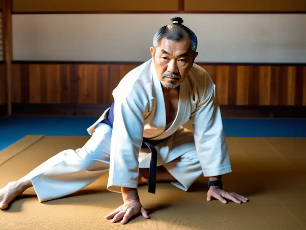 El fundador del Judo, Kano Jigoro, muestra la Revolución del pensamiento marcial japonés en un dojo tradicional, con concentración y precisión