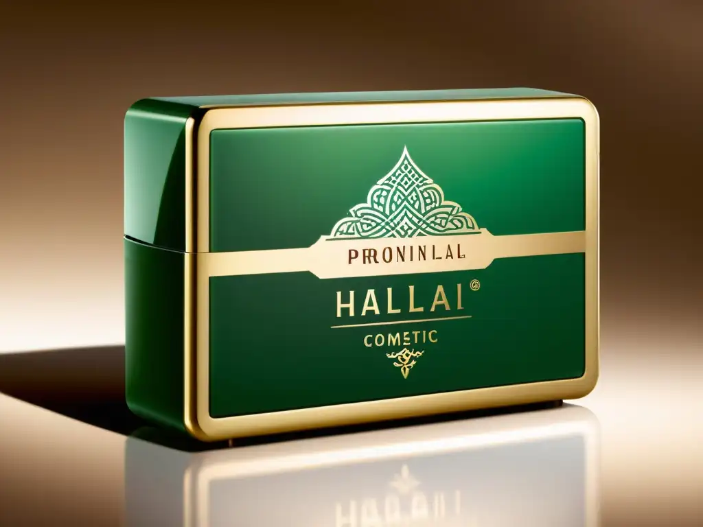 Producto cosmético halal con diseño asiático Imagen de cosmética halal asiática innovadora con diseño tradicional, elegancia y armonía cultural