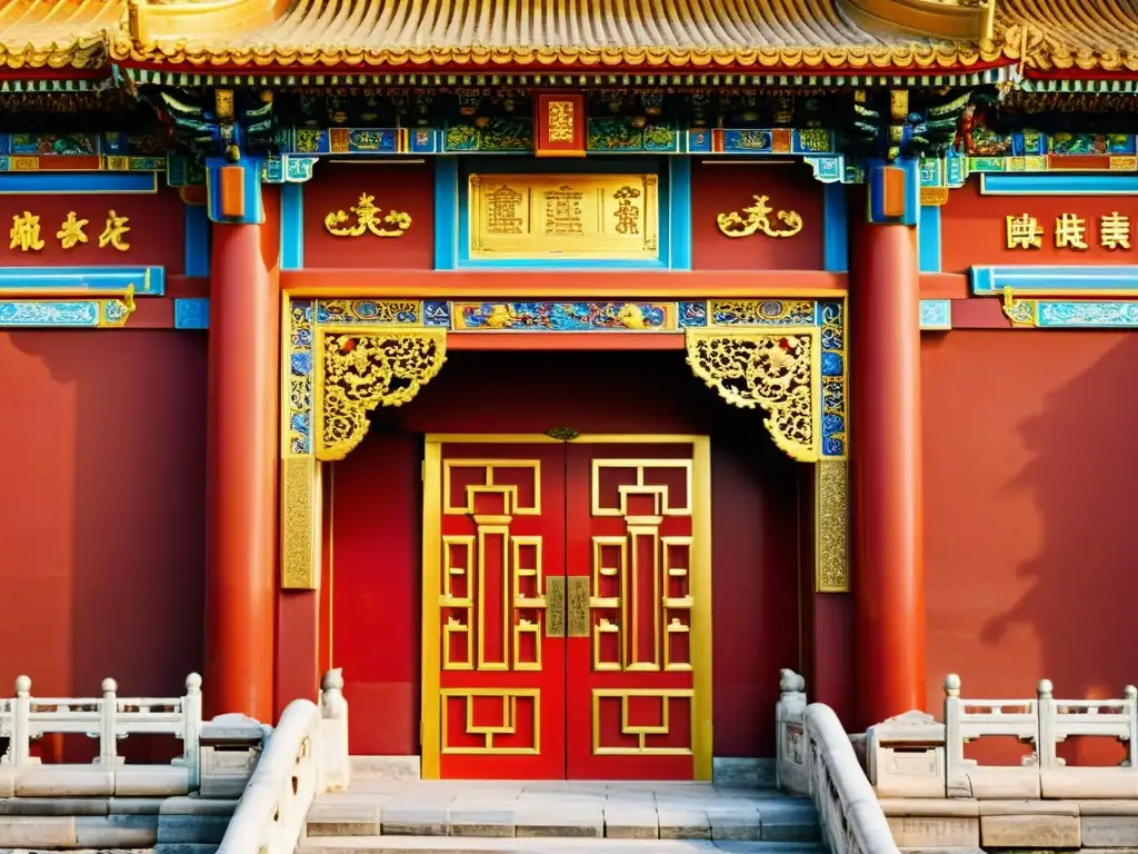 Imagen de la opulenta arquitectura de la Ciudad Prohibida en Beijing, reflejando la grandeza y el esplendor de la Dinastía Ming: historia y legado