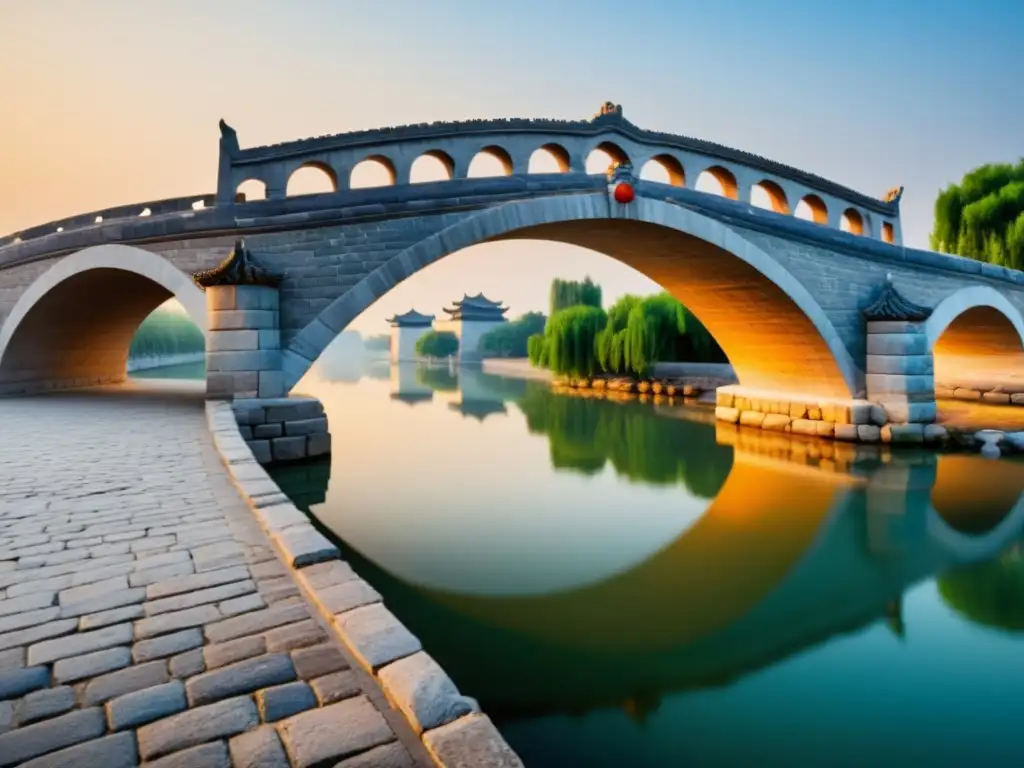 Imagen de puente antiguo en Asia: Zhaozhou Bridge, China