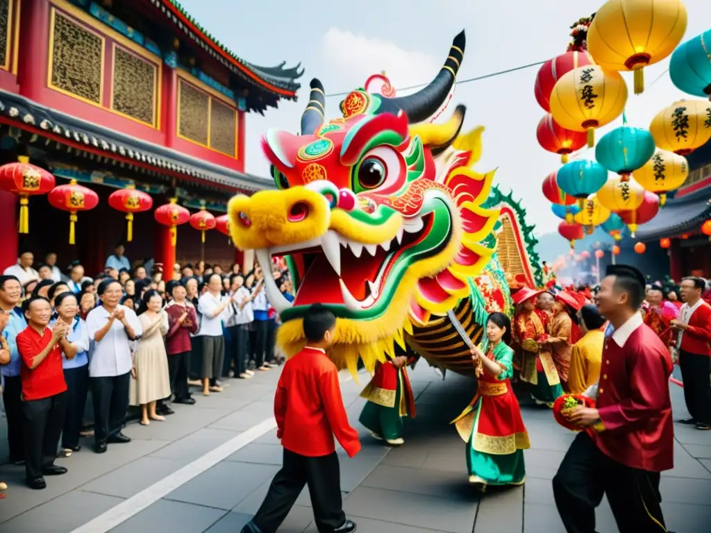 Una impresionante celebración del MidAutumn Festival con la danza del dragón y las leyendas milenarias del MidAutumn Festival