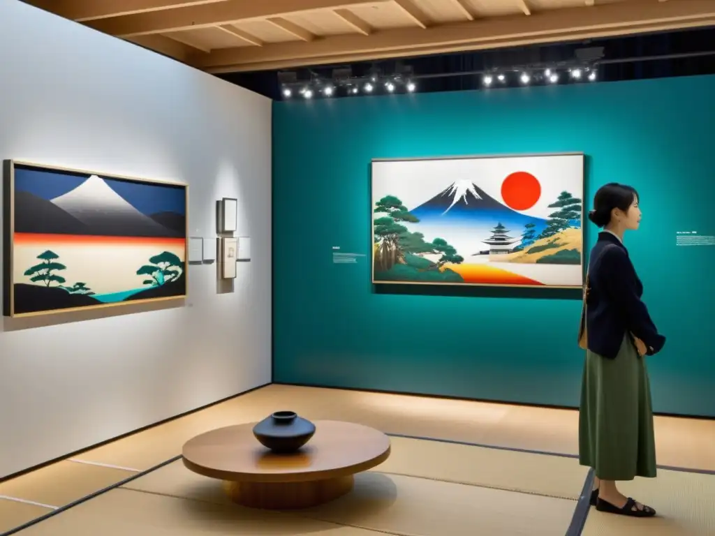 Impresionante exposición de arte japonés contemporáneo que rinde homenaje al estilo pictórico clásico de Japón con vibrantes y grandes obras de arte