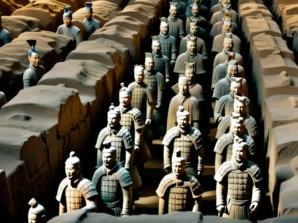 Descubre el impresionante legado terracota dinastía Qin de los guerreros y caballos en la necrópolis subterránea del emperador Qin Shi Huang