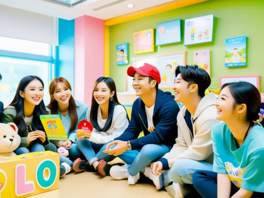 Influencia de los Idols del KPop en la Juventud: Ídolos visitan hospital, interactúan con niños, creando conexión genuina y cálida