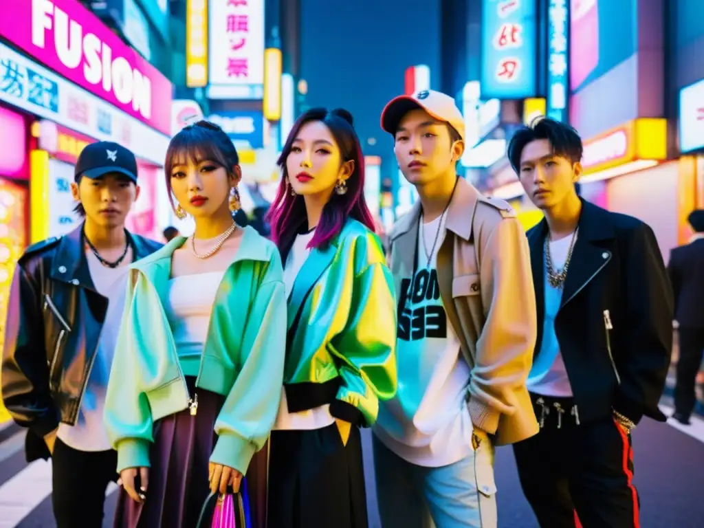 Influencias del KPop y JPop: Músicos occidentales en Tokio, fusionando estilos en vibrante escena nocturna