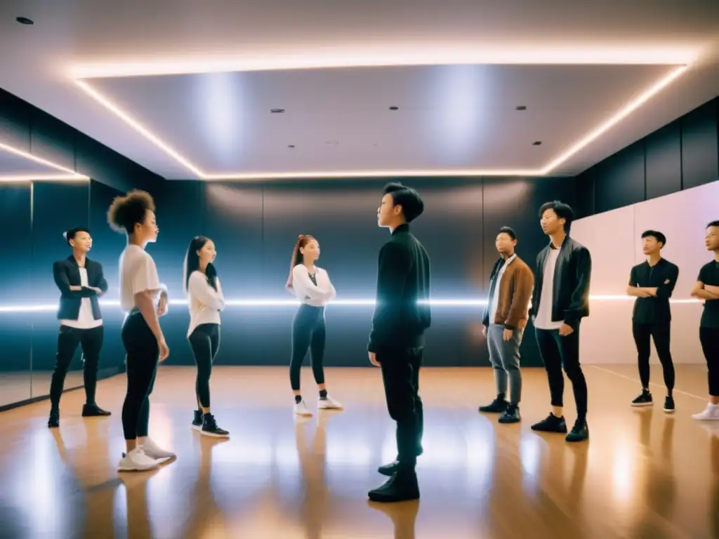 Intensa colaboración en estudio de producción de coreografías KPop