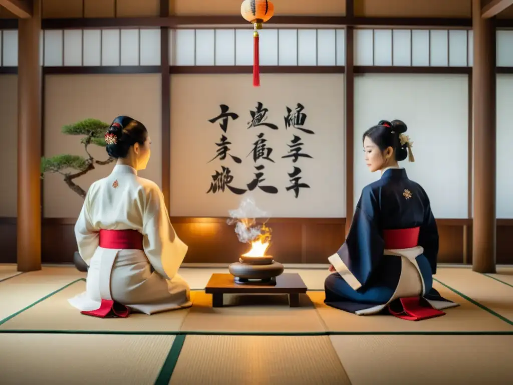 Inversores japoneses realizan ritual antes de mercado de valores, en un ambiente sereno y tradicional