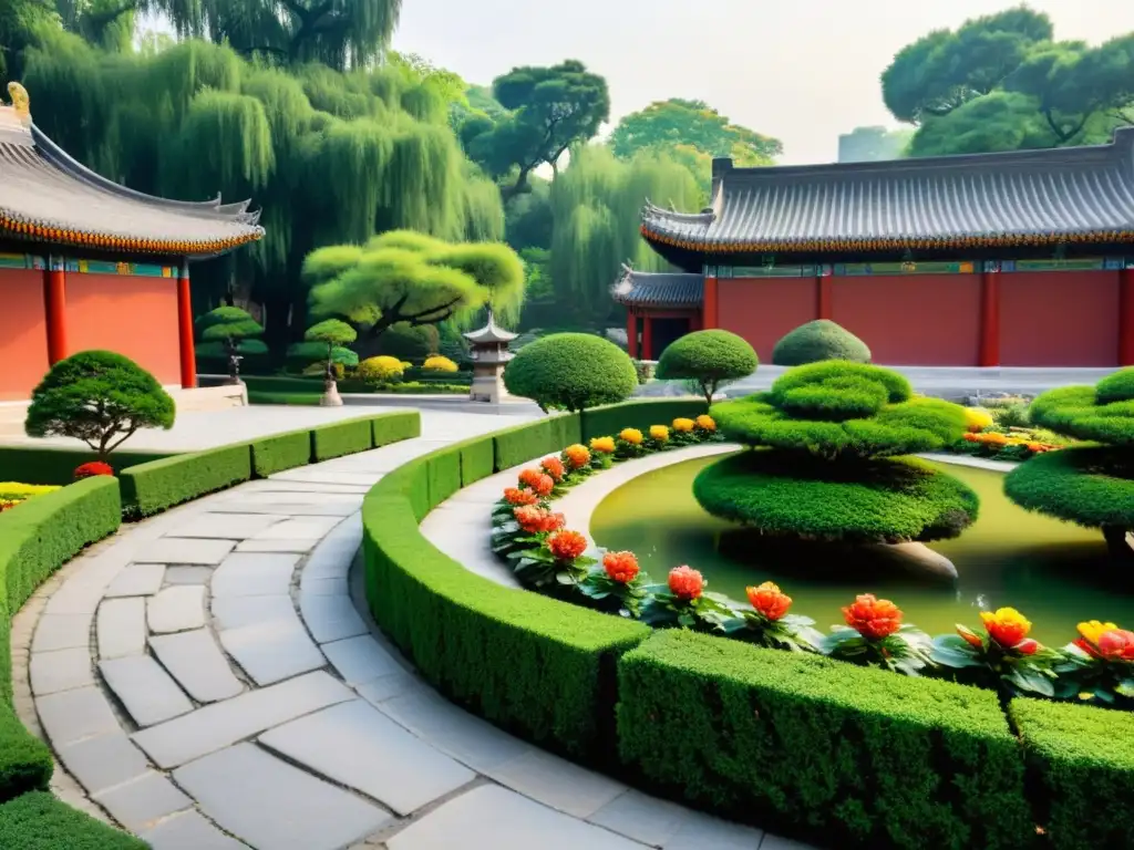 Jardines Imperiales de Beijing: serenidad en la metrópolis, con arquitectura china tradicional y exuberante vegetación