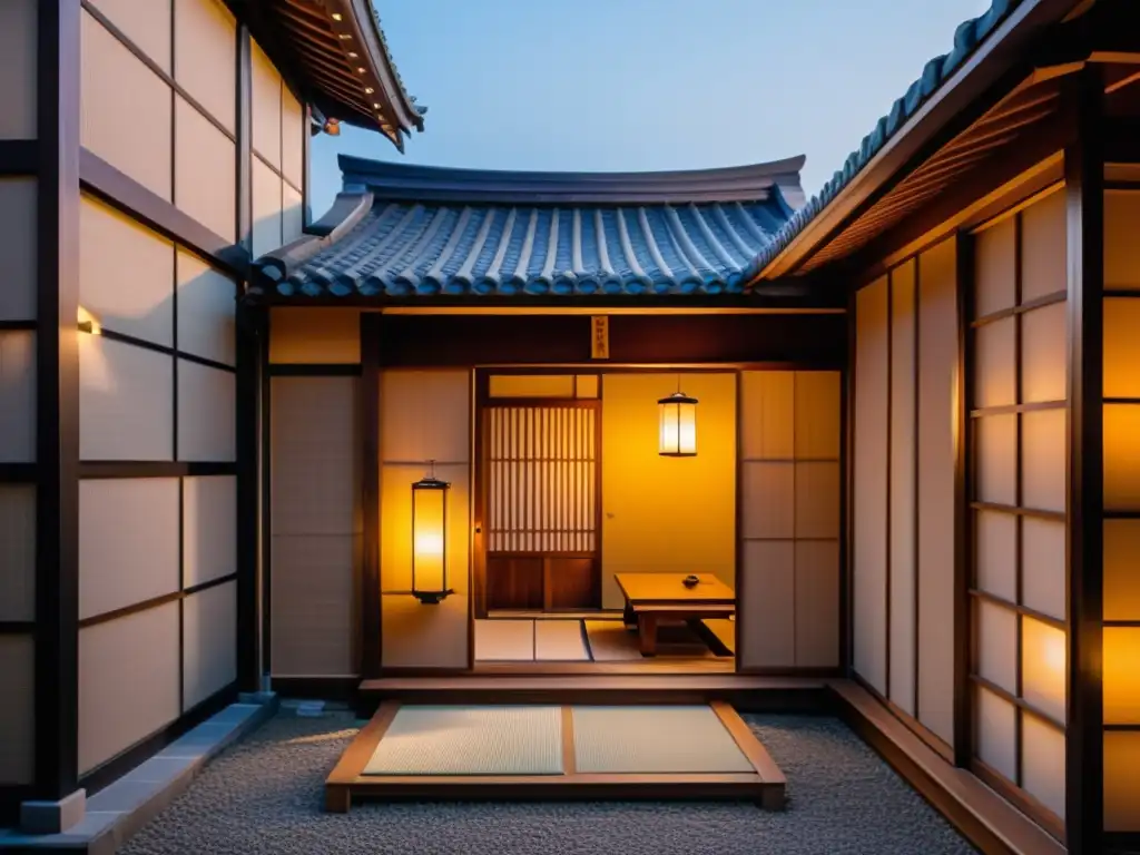 Machiya tradicional en el centro de Tokyo: fusión arquitectónica Una joya del diseño asiático: una tradicional machiya japonesa entre rascacielos modernos en Tokio, fusionando tradición e innovación