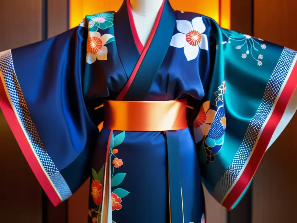 Un kimono japonés tradicional con tecnología wearable innovadora